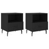 vidaXL Noptiere, 2 buc., negru, 40x35x47,5 cm, lemn compozit