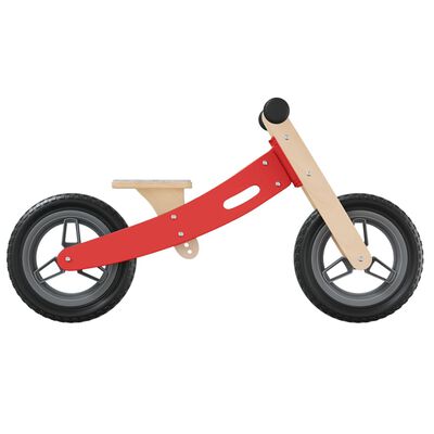 vidaXL Bicicletă de echilibru pentru copii, roșu