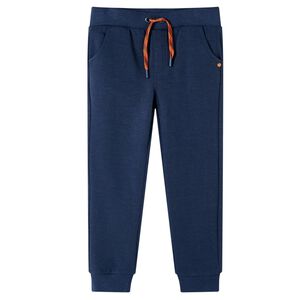 vidaXL Pantaloni de trening pentru copii, bleumarin melanj, 92