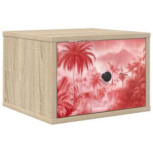 vidaXL Noptieră suspendată AACHEN Stejar Sonoma 36 x 33 x 25 cm