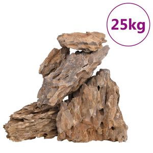 vidaXL Pietre dragon, 25 kg, culori mixte, 10-30 cm
