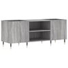 vidaXL Dulap pentru discuri gri sonoma, 121x38x48 cm, lemn prelucrat