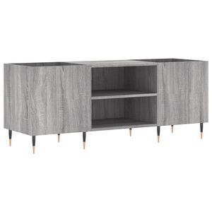vidaXL Dulap pentru discuri gri sonoma, 121x38x48 cm, lemn prelucrat