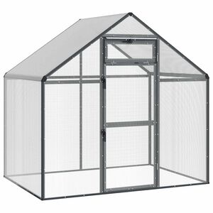 vidaXL Cușcă pentru păsări Antracit 181,5 x 112,5 x 173,5 cm