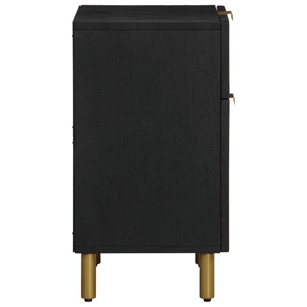 vidaXL Noptieră, negru, 50x33x60 cm, lemn prelucrat