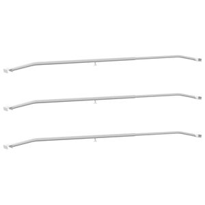 vidaXL Brățară de prelată pentru remorci 3 pcs Argintiu 130-210 cm