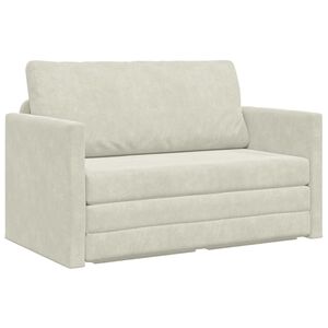 vidaXL Pat canapea Crem 124 x 71 x 78 cm Catifea