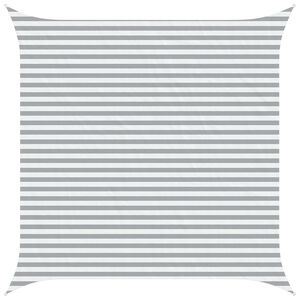 vidaXL P&acirc;nză de umbră Gri deschis și alb. 4 x 4 m