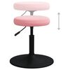 vidaXL Scaune de sufragerie, 2 buc., roz, catifea