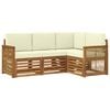 vidaXL Set de canapele de exterior 4 buc. Poliester