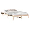 vidaXL Cadru de pat natural 160 x 200 cm Lemn de pin masiv