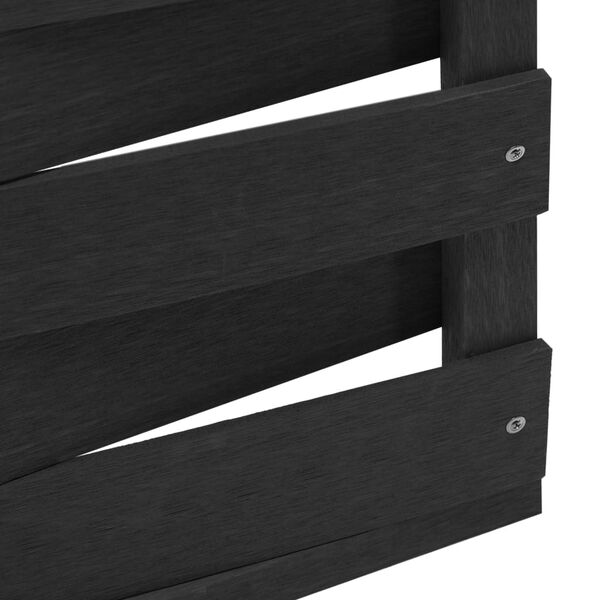 vidaXL Panou de gard, negru, 170x180 cm, WPC