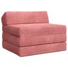 vidaXL Canapea Pat Pliabilă Roz 200 x 70 x 10 cm Catifea