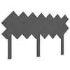 vidaXL Tăblie de pat, gri, 141x3x80,5 cm, lemn masiv de pin