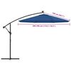 vidaXL Pânză de schimb umbrelă de soare, albastru azuriu, 300 cm