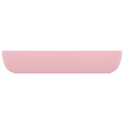 vidaXL Chiuvetă dreptunghiulară de lux, roz mat, 71 x 38 cm, ceramică