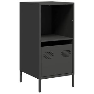 vidaXL Dulap, negru, 35x39x73,5 cm, oțel laminat la rece