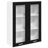 vidaXL Dulap suspendat Stejar Negru 80 x 31 x 100 cm Lemn compozit