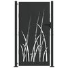 vidaXL Poartă de grădină 110 x 180 cm Oțel vopsit &icirc;n pulbere Blocat