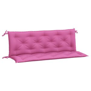 vidaXL Perne bancă de grădină, 2 buc., roz, 150x50x7 cm, textil