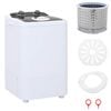 vidaXL Mașină de spălat mini cu un singur tub 4,6 kg Negru și Alb