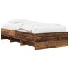vidaXL Cadru de pat cu raft Lemn vechi 80 x 200 cm Lemn prelucrat