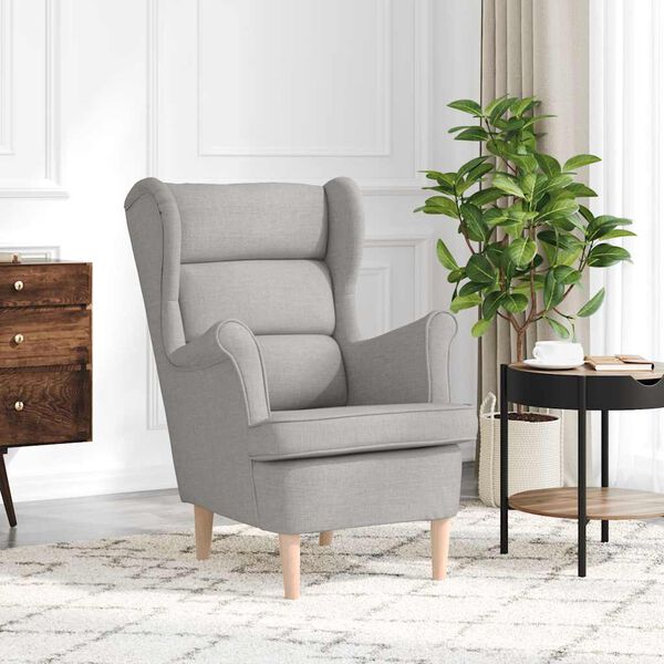 vidaXL Fotoliu, gri nor, 74x84x100 cm, textil