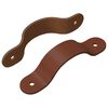 vidaXL M&acirc;nere pentru dulap 2 buc. Maro 140 x 25 x 2,3 mm PU