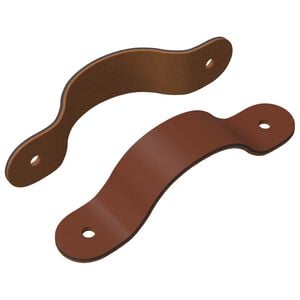 vidaXL M&acirc;nere pentru dulap 2 buc. Maro 140 x 25 x 2,3 mm PU