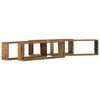 vidaXL Șemele de perete 4 buc. Lemn vechi 80 x 15 x 26 cm