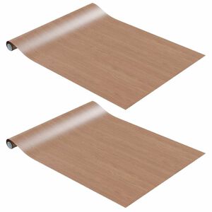 vidaXL Folii mobilier autoadezive, 2 buc. stejar deschis 500x90 cm PVC