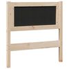 vidaXL Tăblie tapițată cu headboard Maro 80 cm Lemn de pin masiv