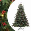vidaXL Brad de Crăciun artificial Verde 240 cm PVC și metal și plastic