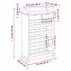 vidaXL Raft pentru vin natural 58 x 28 x 90 cm Lemn de pin masiv