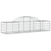 vidaXL Coșuri gabion arcuite 13 buc, 200x50x40/60 cm, fier galvanizat