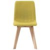 vidaXL Scaune de bucătărie, 4 buc., galben, material textil
