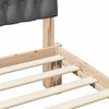 vidaXL Cadru de pat Gri închis 140 x 190 cm Lemn de pin masiv