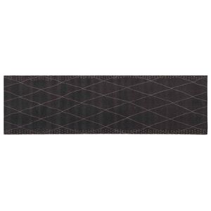 vidaXL Covor de bucătărie carouri antracit 180 x 60 cm 100% Poliamidă