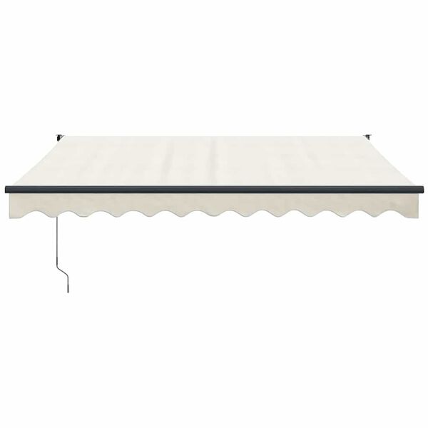 vidaXL Copertină retractabilă automată, crem, 3x2,5 m