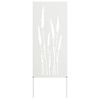 vidaXL Ecran de intimitate pentru grădină Floral Alb 50 x 140 cm