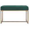 vidaXL Bancă, verde, 80 cm, catifea