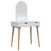 vidaXL Set de Dressing FAUSKE 2 buc. Alb 76 x 50 x 143 cm