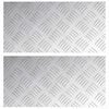 vidaXL Trepte 2 buc. 40 x 20 cm Argintiu Aluminiu Dreptunghiular
