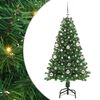 vidaXL Brad de Crăciun artificial Verde 150 cm PVC și Oțel și Plastic