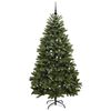 vidaXL Brad de Crăciun artificial cu 300 LED Verde 210 cm PVC și Metal