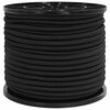 vidaXL Cords bungee 8 mm Negru PP și cauciuc