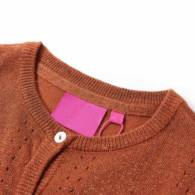 Cardigan tricotat pentru copii, coniac, 92