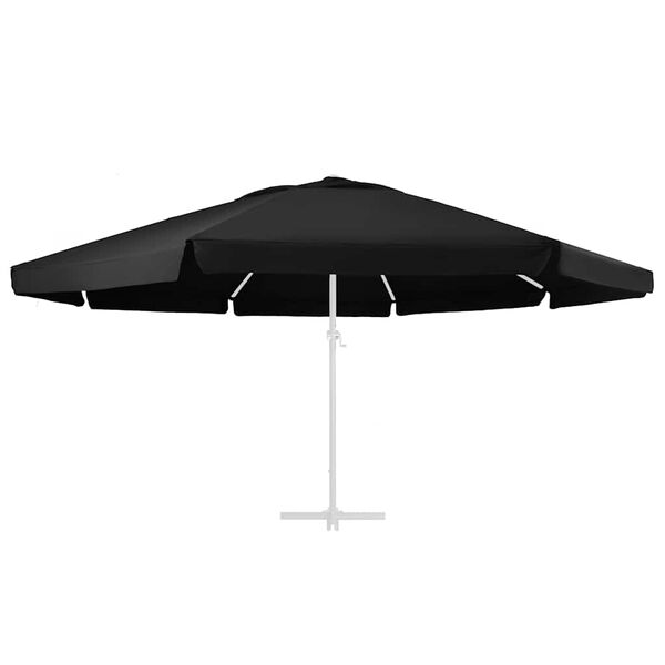 vidaXL P&acirc;nză de schimb umbrelă de soare de grădină negru 610 cm