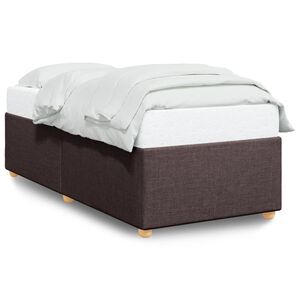 vidaXL Cadru de pat fără saltea, maro &icirc;nchis, 80x200 cm, textil