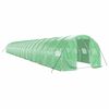 vidaXL Seră cu cadru din oțel, verde, 60 m&sup2;, 20x3x2 m